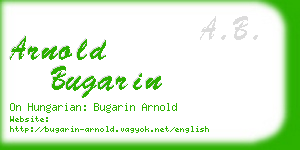 arnold bugarin business card